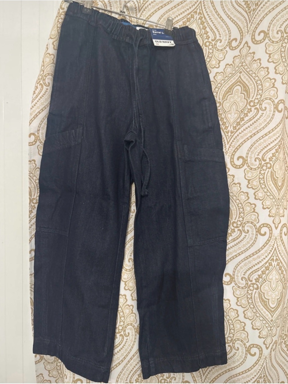 Old Navy Black Relaxed Cargo Jeans